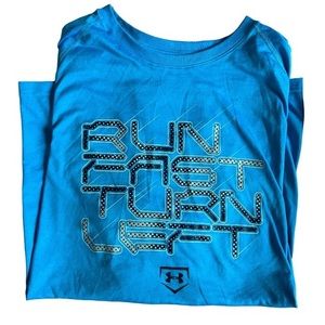 Under Armour heat gear, run fast turn left shirt size men’s XXL